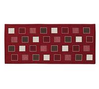 BIANCHERIAWEB Tapis de Couloir Runner Cuisine antidérapant Lavable Motif Square Suardi