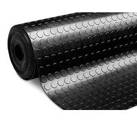 BIANCHERIAWEB Tapis de sol caoutchouté PVC avec bulles, couleur noir, 100 x 100 cm, noir