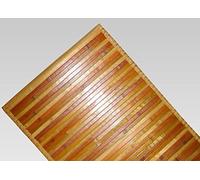 BIANCHERIAWEB Tapis en Bambou dégradé Beige, Tapis de Cuisine 50 x 290 cm, antidérapant 100% Bambou, Voie de Cuisine en matériau résistant, n'absorbe Pas Les Taches