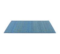 Biancheriaweb Tapis en bambou, teinte unie 55x120 bleu ciel