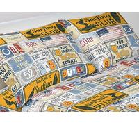 BIANCHERIAWEB Web Linen Parure de lit 100% Coton, Design Vintage