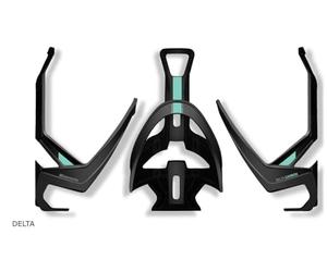 Bianchi - Porte-gourde en carbone modèle DELTA, couleur noir mat/Celeste, poids 27 grammes, code C9020119.
