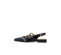 Bianco Ballerines à lanières 'VICTORIA' noir, Taille 41