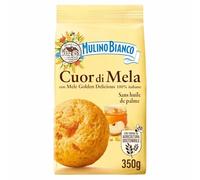 BIANCO - Biscuits Cuor Di Mela à la pomme MULINO | Savoureux et onctueux | Idéal pour le goûter | le paquet de 250g | LOT DE 3