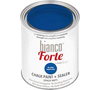Bianco Forte - Bleu Saphir - (1L) - Peinture à la Craie & Vernis 2-en-1: Peinture Ultra Résistante pour Meubles, Armoires, Murs & Portes - Séchage Rapide, Intérieur/Extérieur, Finition Mate