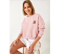 Bianco Lucci Sweat-shirt caramel / rose / rouge / blanc, Taille L