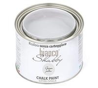 bianco Shabby® Chalk Paint Grigio Pietra Peinture à la craie pour meubles et murs, effet vintage, shabby chic, extra mat (0,5 Litres)