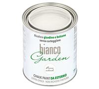 bianco Shabby CHALK PAINT Peinture spéciale pour extérieur, blanc naturel, pour extérieur, pour jardin, balcon, sans peinture et sans finition (1 litre)