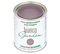 bianco Shabby Chalk Paint Peinture spéciale pour extérieur Prugna - Recolore jardin et balcon sans ponçage et sans finition (1 litre)