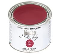 bianco Shabby® Chalk Paint Rosso Cina Peinture à la craie pour meubles et murs, effet vintage, shabby chic, extra mat (0,5 Litres)