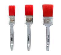 bianco Shabby® Lot de 3 pinceaux professionnels pour peinture à l'eau et bricolage (30 + 40 + 50 mm)