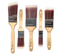 bianco Shabby® Lot de 5 pinceaux Professionnels pour Shabby Chic et DIY (63 + 50 + 50 inclinés + 35 + 25)