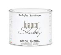 bianco Shabby Vernis Mat Meuble et Bois 500 ml - Vernis Incolore et Sous-Couche d'Accrochage pour Peinture à la Craie, Mélaminé et Stratifié - base eau, lavable, non jaunissant, Intérieur/Extérieur