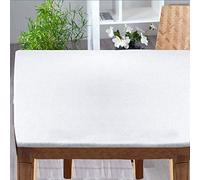 Biancocasa Sous-nappe carrée (Molleton en tissu) avec coins + élastique 150x150 cm pour mesures de table (de 110 à 130) distribué par