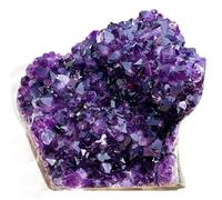 BIANMTSW 1pc 100-150g Amethyst Geode Purple Crystal Quartz Cluster Dream Thunder Egg