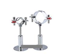 BIANMTSW 1pc 70mm-76mm 304 Stainless Steel Adjustable Screw Bracket Tube Circular Hose Clamp Suspension Pipe Clips Fasteners
