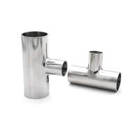 BIANMTSW 1PC 76 x 45 x 76mm SS304 Stainless Steel Pipe OD Butt Welding Reducer Tee 3 Way Fitting Spliter
