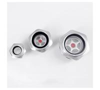 BIANMTSW 1PC M48x1.5 Metric Male Thread Aluminum Alloy Oil Level Sight Glass Window Oil Liquid Level Gauge