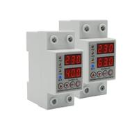 BIANMTSW 40A 63A 230V Din Rail Adjustable Over Voltage and Under Voltage Protective Device Protector Relay Over Current Protection Limit(63A)
