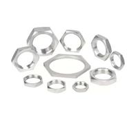 BIANMTSW 5pcs 1/8" BSPP Female 304 Stainless Steel Hex Lock Nuts