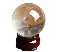 BIANMTSW Clear Quartz Crystal Ball, White Gemstone Sphere,rystal Gaze Fortune Telling for Divination Home & Party Decor,30mm/1.2in