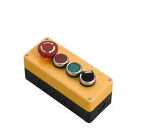 BIANMTSW Emergency Stop Switch Button Switch Control Box Hand-held self Starting Button Waterproof Box Electrical Industrial Emergency Stop LA38(4Hole14) BIANMTSW