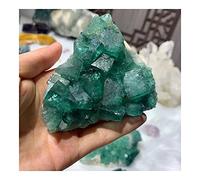 BIANMTSW Fluorite Verte Naturelle, minerai Brut, processus de Cristal de Pierre de décoration de Maison de de Cristal Collections de la Maison (Color : 250g, Size : One Size)