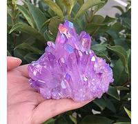 BIANMTSW for la Rare Beau Spécimen de Grappe de Cristal de Quartz Aura de Flamme Violette Collections de la Maison