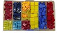 BIANMTSW Lot de 170 bornes de Connexion à Pince, connecteurs électriques à épissure Rapide, bornes de Fil isolées