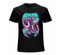 biANUTEDwr6d Asking Alexandria Elephant Logo Mens New Purple T Shirt Black XL