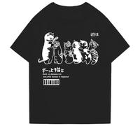 biANUTEDwr6d Don't Cry Because it is Over,Smile Because it Happened T-Shirts Black XXL