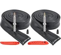 BiAnYC 2PCS 700C Chambres à air de vélo 700x25C / 700x32C Chambres à air 28 Pouces Taille appropriée de 700X25C à 700X35C Vélo de Route de Montagne Chambre à air de vélo FV60mm Presta Valve