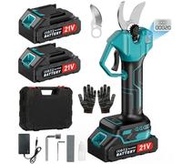 BIAOQINBO Sécateur Électrique Sans fil - Secateur a Batterie avec 2 Batteries 2000mAh & Écran LCD, Ciseaux de Jardin Professionnel pour Taille Haies, Arboriculture, Vignoble et Arbres Fruitiers