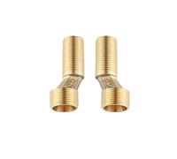 BiaoTeng Adaptateur Robinet Baignoire,Bras Pivotant RéGlable,Raccord Laiton 3/4 1/2,Raccord Excentré 1/2 3/4,Raccord Excentré Wc,doré A