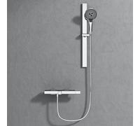 BiaoTeng Mitigeur Baignoire Cascade avec Douchette eau Chaude et Froide Laiton Set Robinet Baignoire Mural Chrome