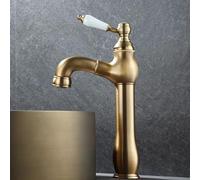 BiaoTeng Mitigeur de Lavabo avec Douchette Extractible Monocommande eau Chaude et Froide Laiton Robinet Lavabo Salle de Bain Monotrou Ancien Haut