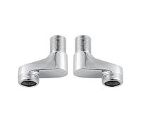 BiaoTeng Raccord 1/2 3/4 Male Male,Raccord Laiton 3/4 1/2,Bras Pivotant RéGlable,Reducteur 3/4 Vers 1/2,Raccord Excentré Mitigeur Bain Douche,Chrome B