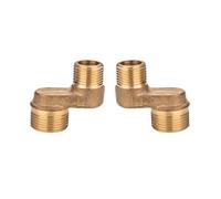 BiaoTeng Raccord Excentré Mitigeur Bain Douche Adaptateur 3/4 Vers 1/2 Plomberie Raccord Mural Douche Laiton 2 Adaptateurs Raccord Mural Robinet Exterieur, B