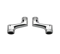 BiaoTeng Raccord Excentré Mitigeur Bain Douche, Laiton Coudé Réducteur, Bras Pivotant Réglable, 1/2 3/4, WC, Chrome A