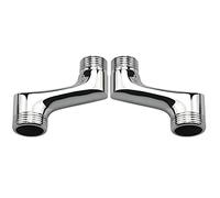 BiaoTeng Raccord excentré mitigeur bain douche raccord excentré 1/2 3/4 raccord laiton 3/4 1/2 raccord excentré mitigeur douche raccord contre coudé,Chrome A