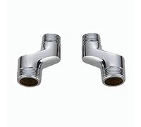 BiaoTeng Raccord Excentré Mitigeur Bain Douche,Raccord Laiton 3/4 1/2,Raccord Excentré 1/2 3/4,Raccord Chrome 3/4 1/2,Raccord Excentré Long,Chrome B