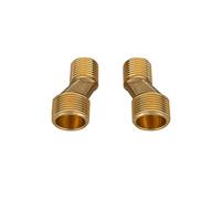 BiaoTeng Raccord Excentré Mitigeur Bain Douche,Raccord Laiton 3/4 1/2,Raccord Excentré 1/2 3/4,Raccord Chrome 3/4 1/2,Raccord Excentré Long,doré A