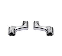 BiaoTeng Raccord Excentré Mitigeur Bain Douche,Raccord Laiton Coudé RéDucteur,Bras Pivotant RéGlable,Raccord Mural Contre Coudé,Raccord Excentré Long,Chrome B