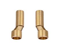 BiaoTeng Raccord Excentré Rallonge pour Mitigeur Douche Laiton, 2 Pièce Raccord Laiton 1/2 3/4 75 mm