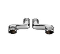 BiaoTeng Raccord Excentré Rallonge pour Mitigeur Douche Mural Laiton 2 Pièce Adaptateur 3/4 1/2 Plomberie 38 mm
