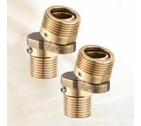 BiaoTeng Raccord Excentré Rallonge pour Mitigeur Douche Pivoter à 360° Réglable 0~40° Laiton Raccord Excentré 1/2 3/4 Or