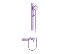BiaoTeng Robinet Baignoire Cascade Mural Mitigeur Douche 4 Modes eau Chaude et Froide Laiton Set Mitigeur Baignoire Violet