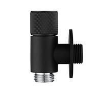BiaoTeng Robinet éQuerre 1/2,Chaud et Froid Universelle,Robinet D'ArrêT Laiton,Robinet D'Arret Pour Wc,Vanne D'Angle 1/2,Robinet Jardin Chrome,Noir B