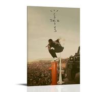 Biaoxiao Poster de Scott Jack de rappeur Travis - Impression sur toile - Décoration murale moderne pour chambre à coucher - 50 x 75 cm