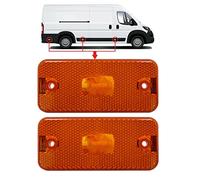 BIAREN 2x Lentille de Lampe Indicateur de Feux Latéraux Ambre Pour Peugeot Boxer Citroën Relay Fiat Ducato Iveco Daily à partir de 2006 6303A1 1356794080 71749250
